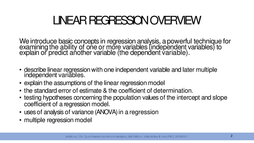 Chapter 7: Introduction to Linear Regression - Page 2