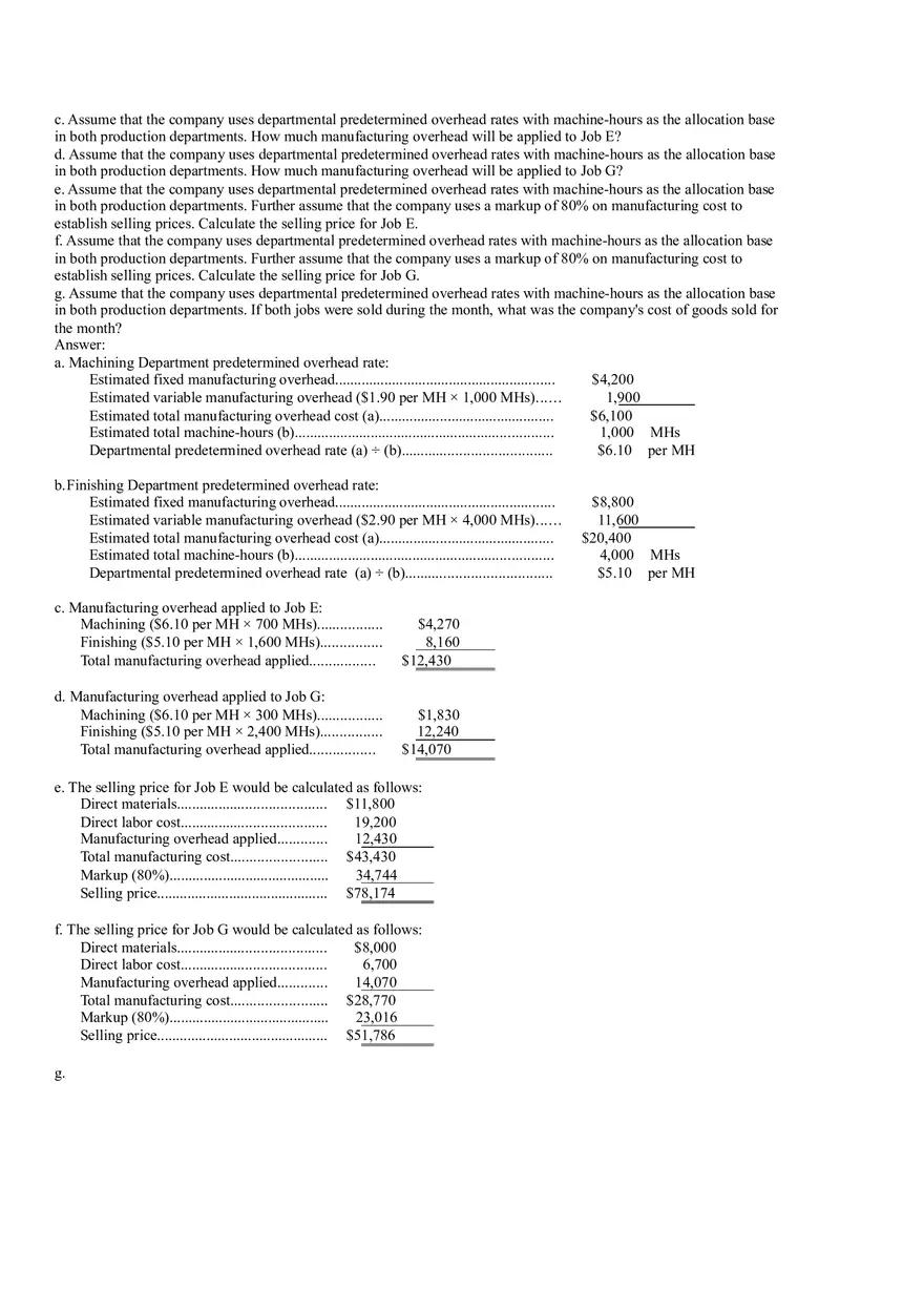 Ch2, Job-Order Costing Calculating Unit Product Costs Part 18 - Page 14