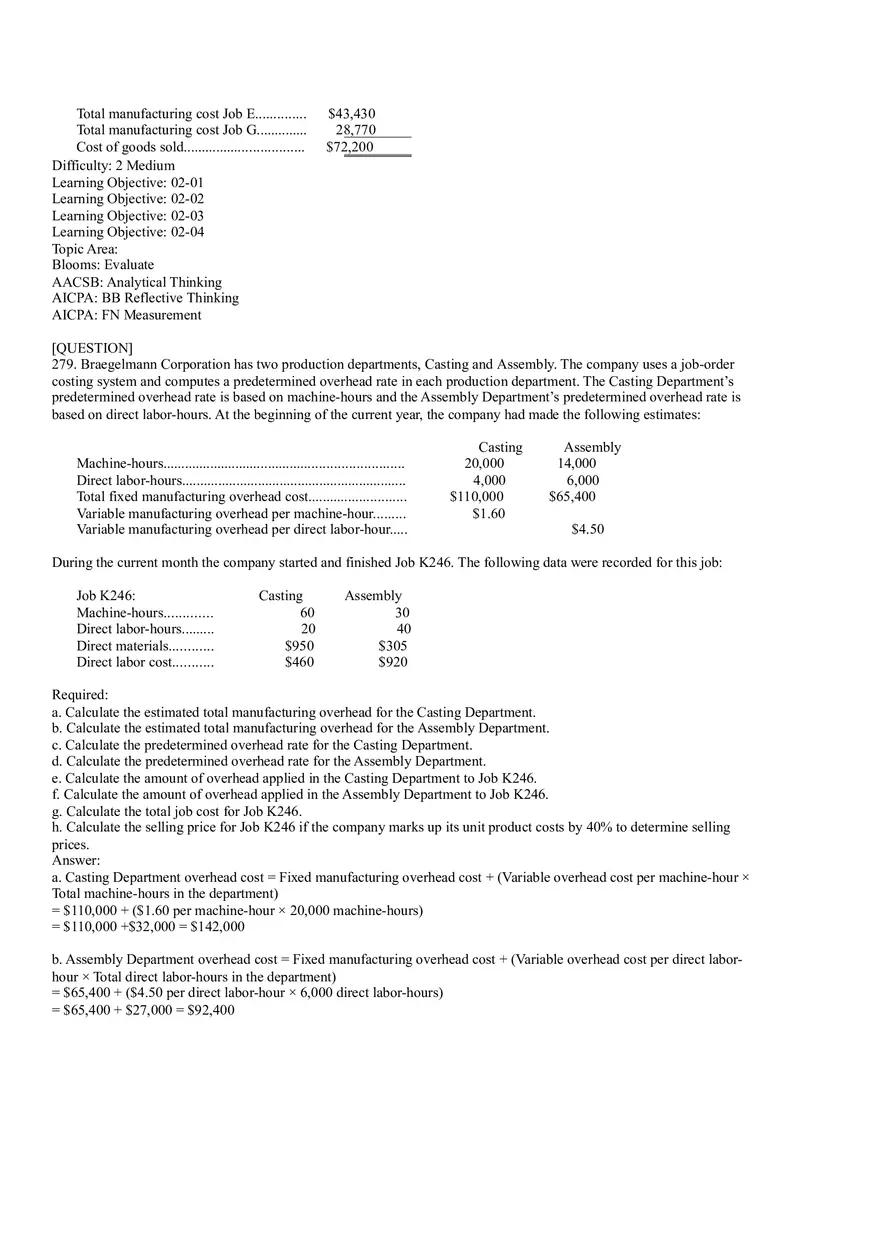 Ch2, Job-Order Costing Calculating Unit Product Costs Part 18 - Page 3