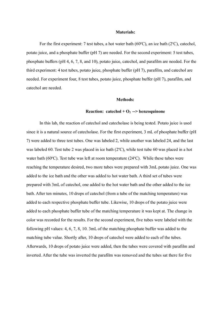 Study of Catecholase Activity - Page 3