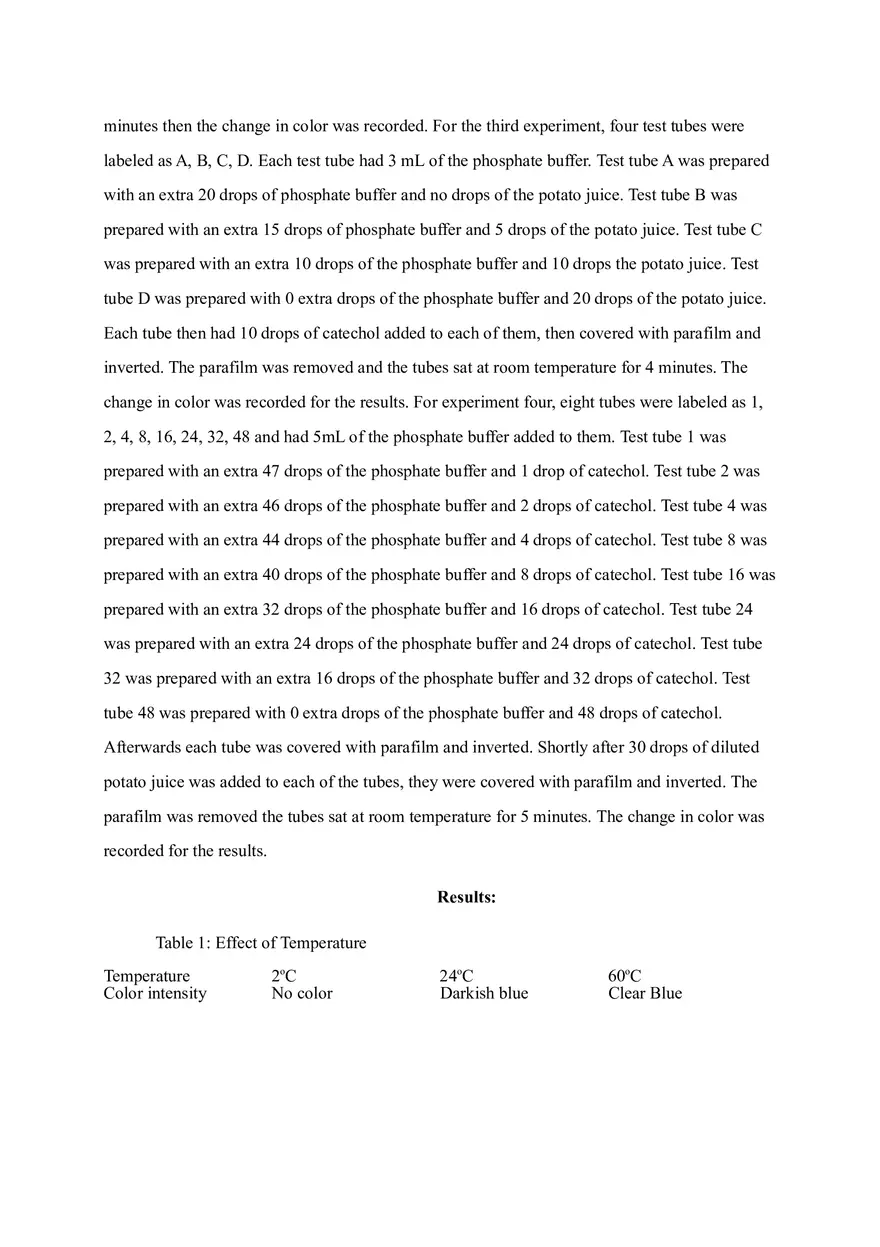 Study of Catecholase Activity - Page 4