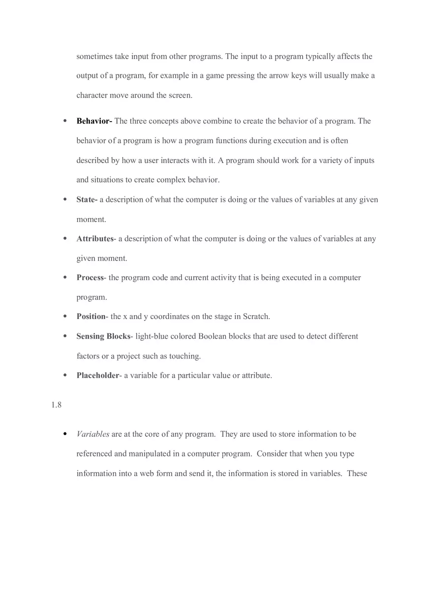 Computer Science Principles Unit 1 Notes - Page 4