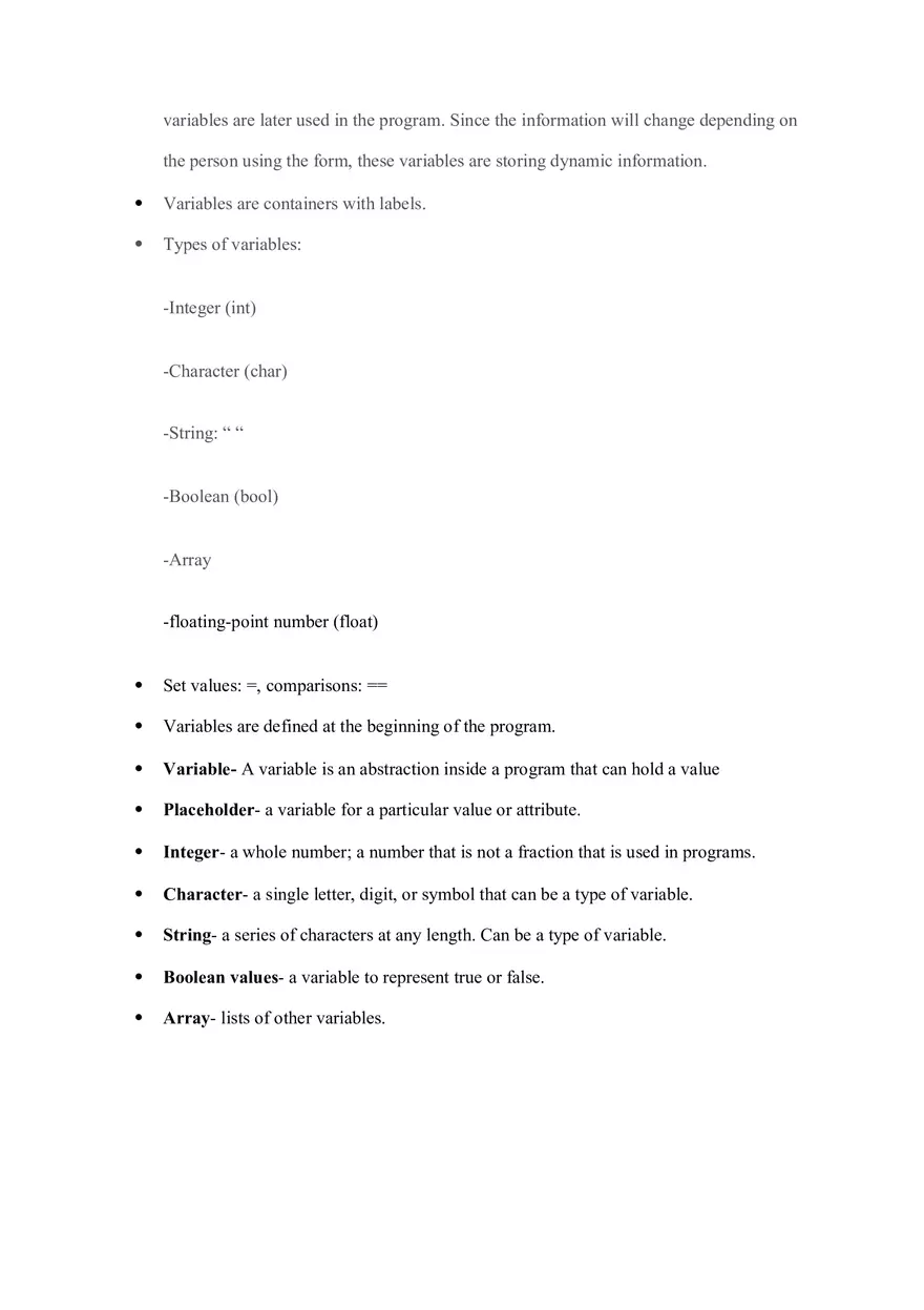 Computer Science Principles Unit 1 Notes - Page 5