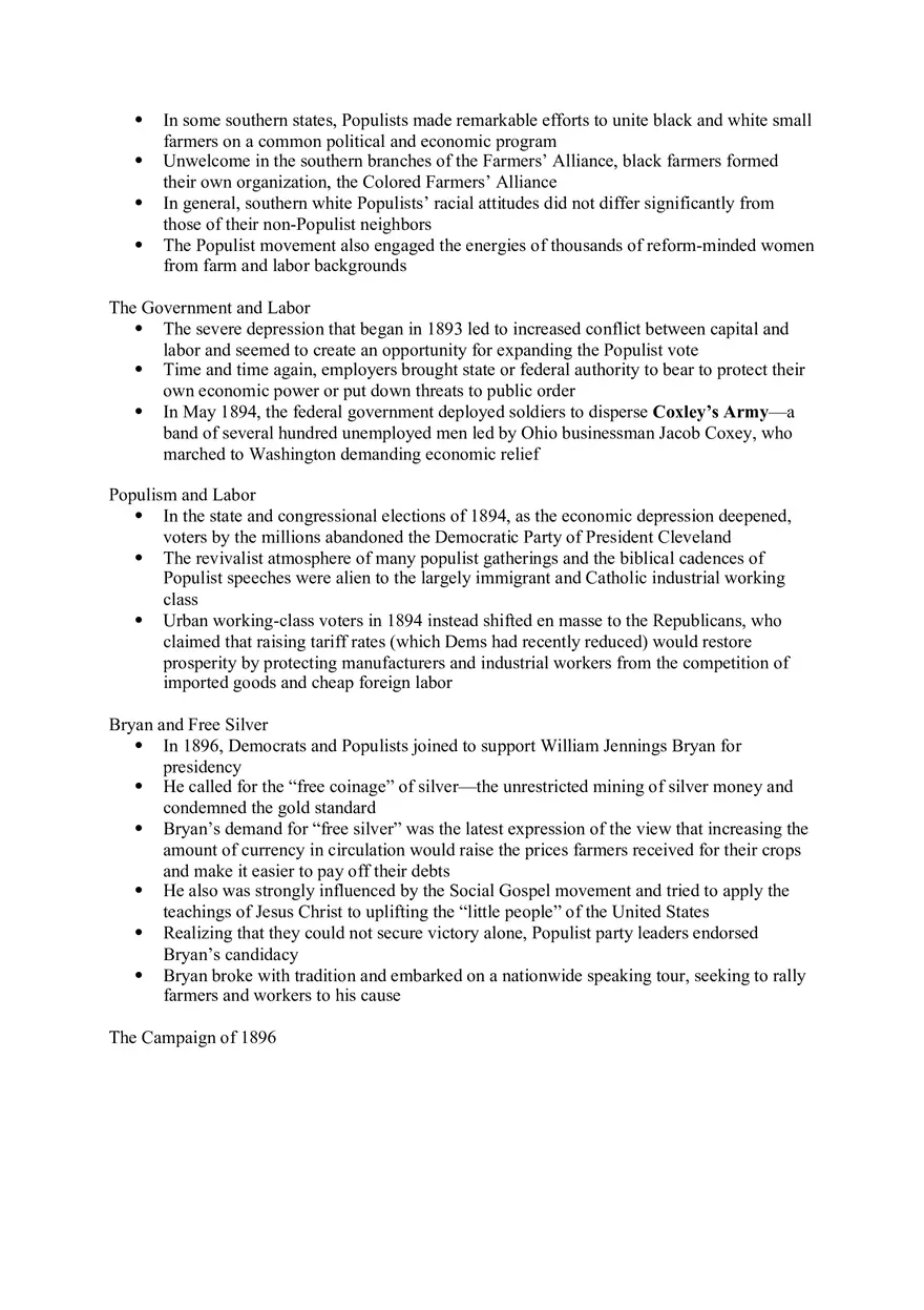 Ch 17 Freedom’s Boundaries, at Home and Abroad 1890-1900 - Page 2