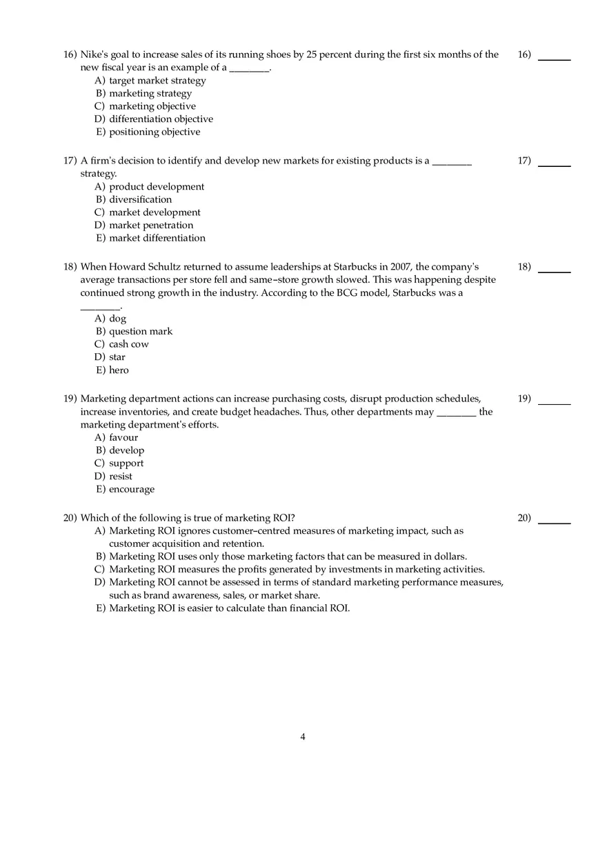 Marketing Chapter 2 Answers - Page 15