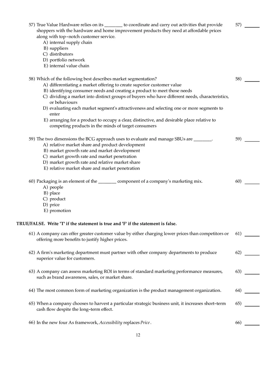 Marketing Chapter 2 Answers - Page 4