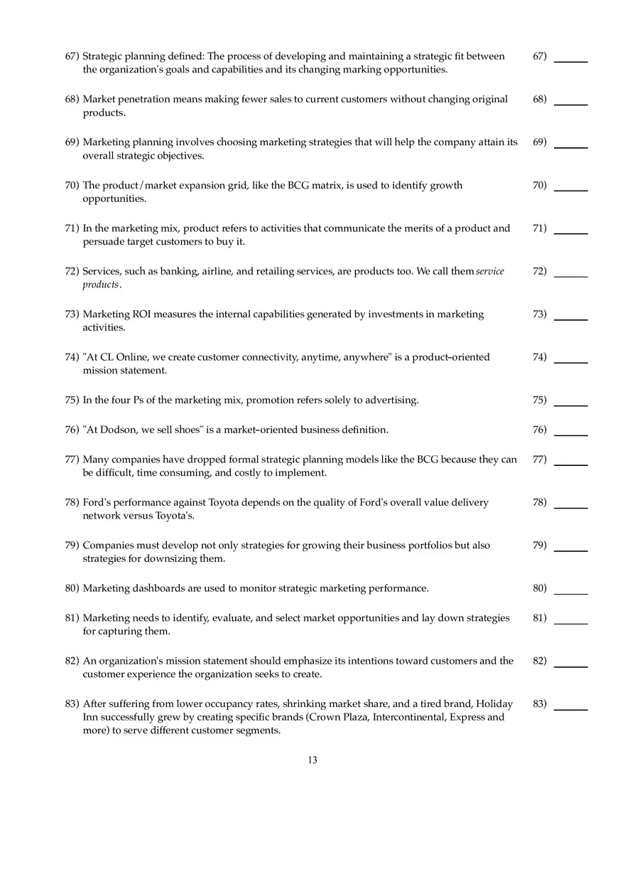 Marketing Chapter 2 Answers - Page 5