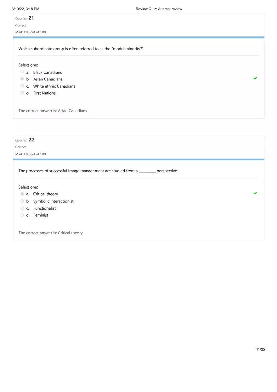 Sociology Final Exam (Days 1 - 4) Part 1 - Page 3