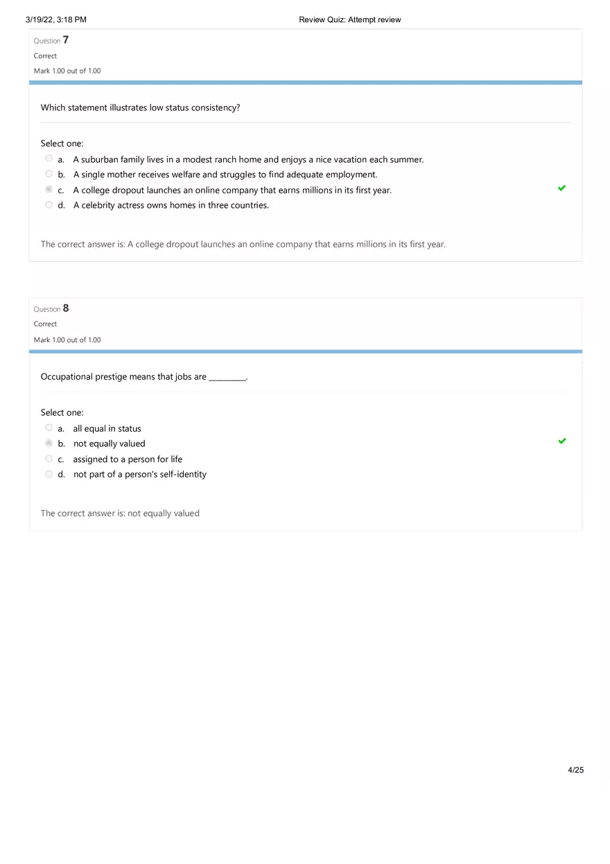 Sociology Final Exam (Days 1 - 4) Part 1 - Page 6