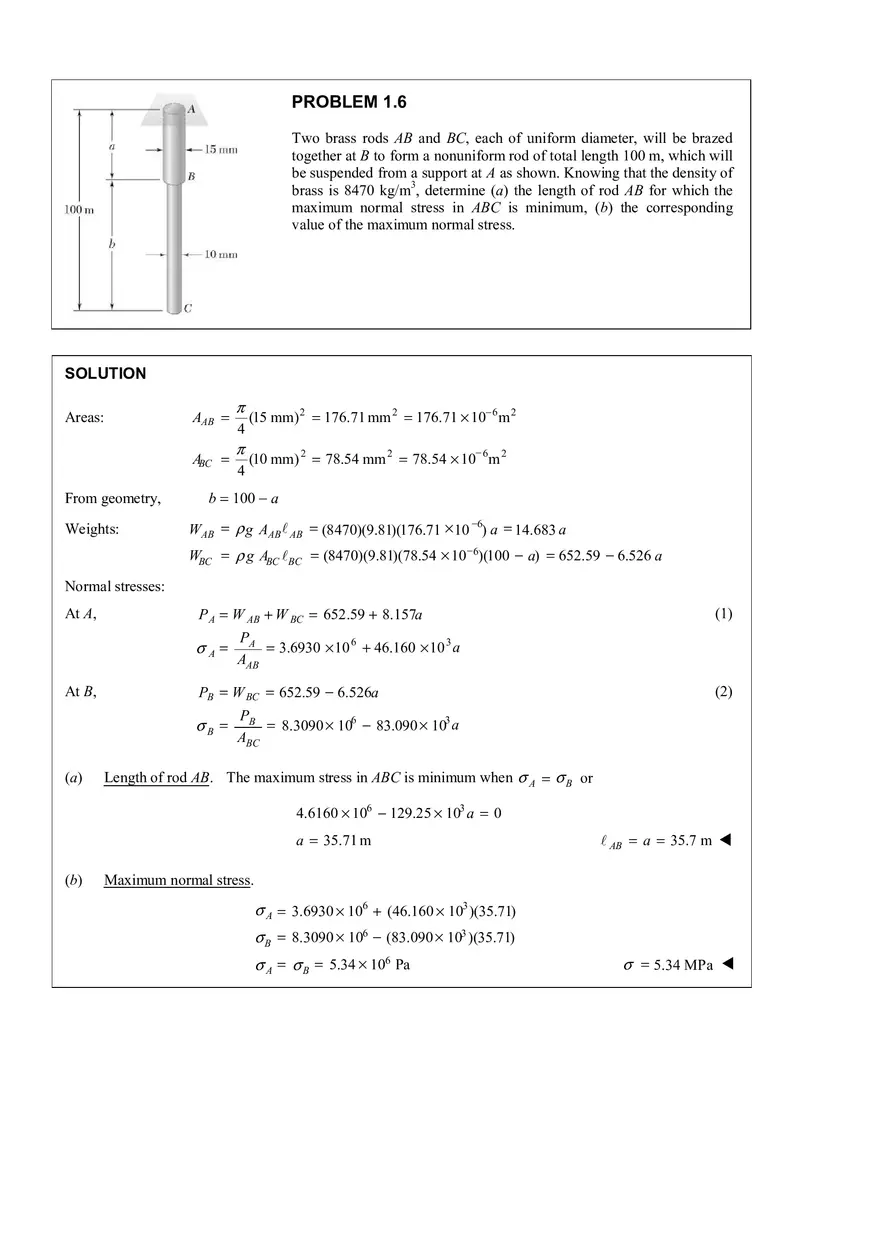 Ch.1 Problem 1.6 Solution - Page 1
