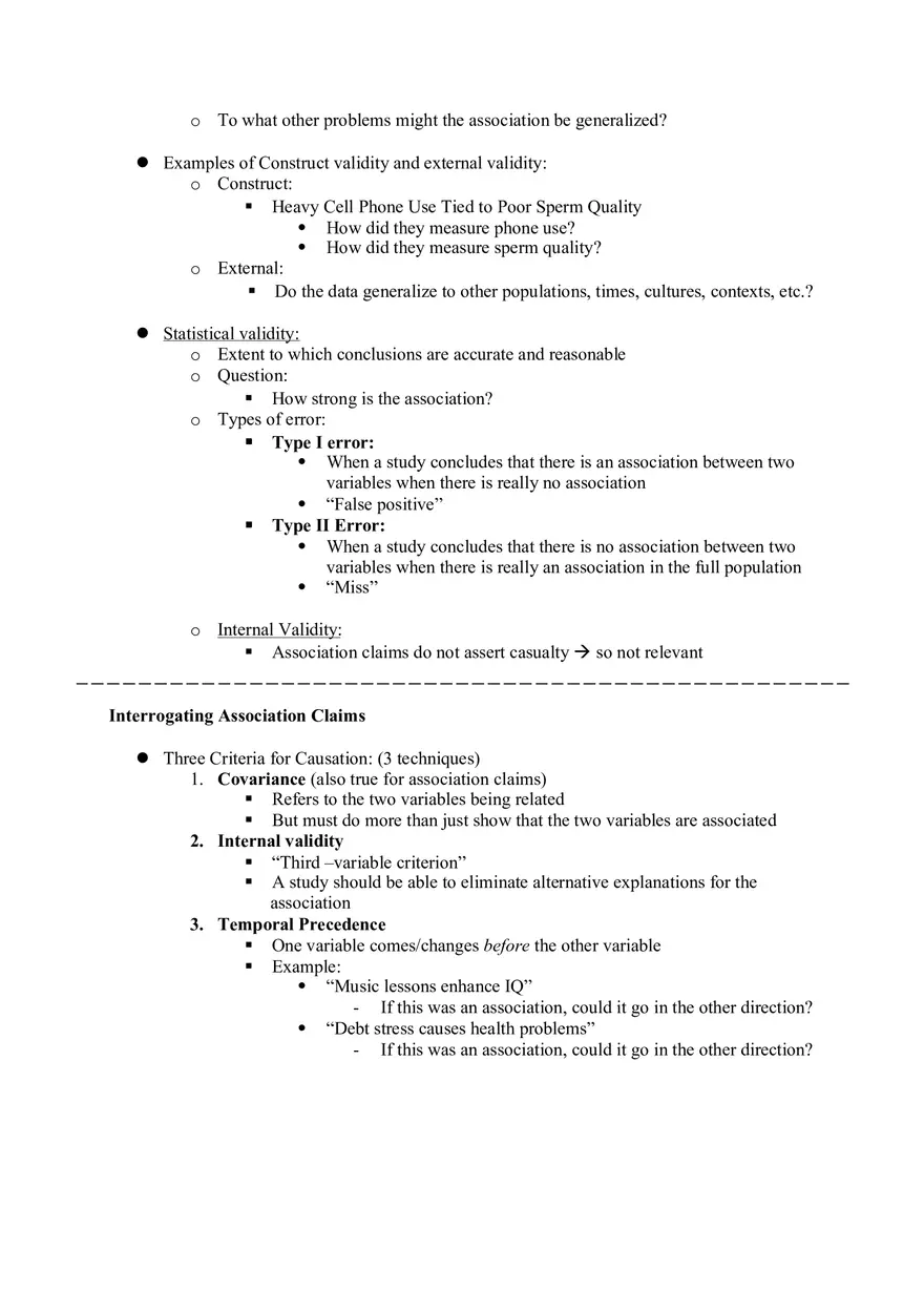 Ch. 3 Three Claims, Four Validities Interrogation Tools for Consumers of Research - Page 10