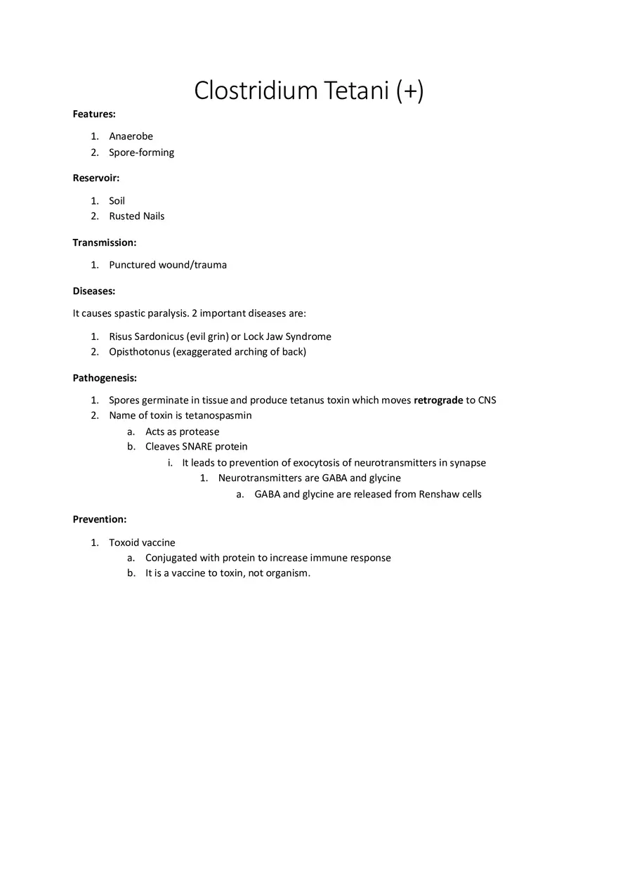 Clostridium Tetani (+) - Page 1