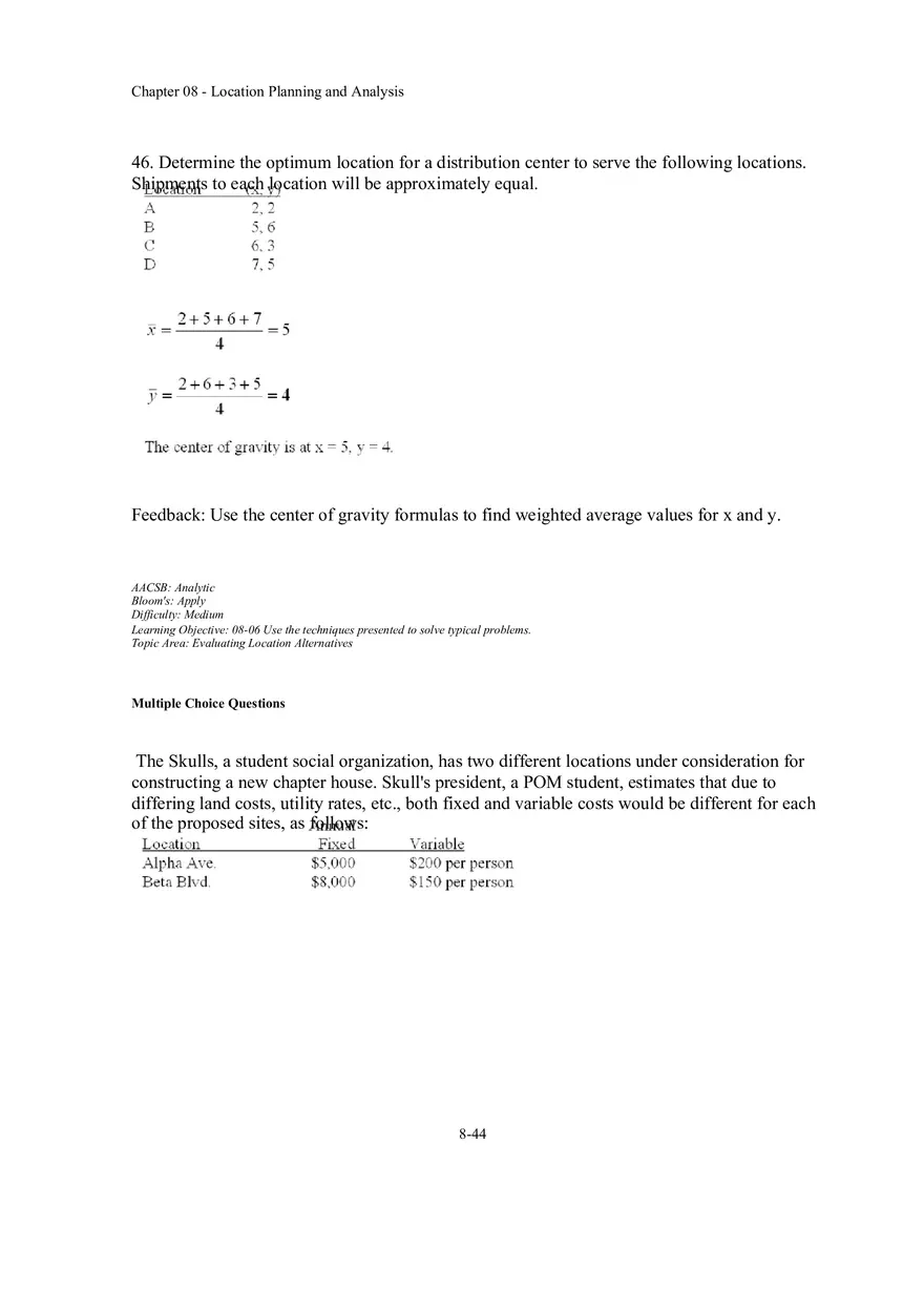 Chapter 08 Location Planning and Analysis Part 3 - Page 5