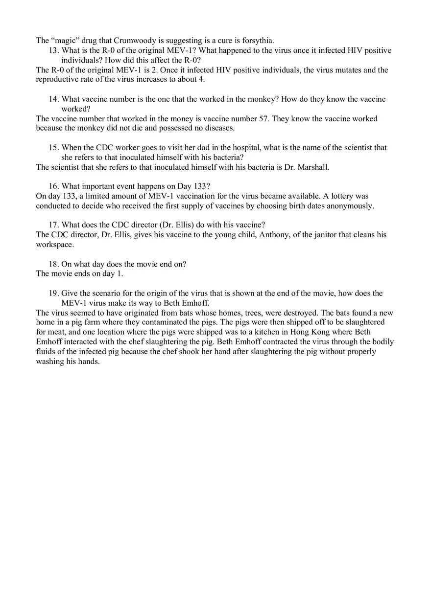 Contagion Movie Questions - Page 2
