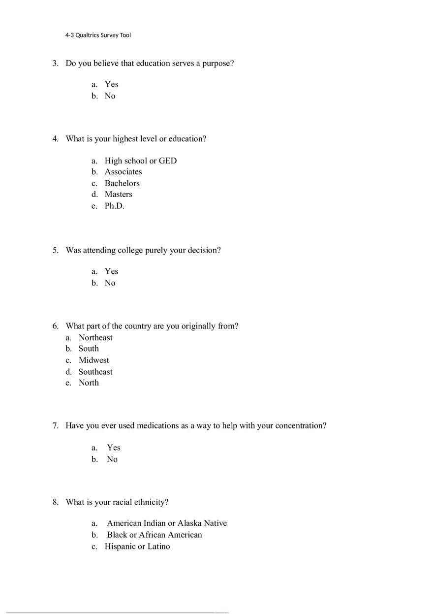 4-3 Qualtrics Survey Tool - Page 2