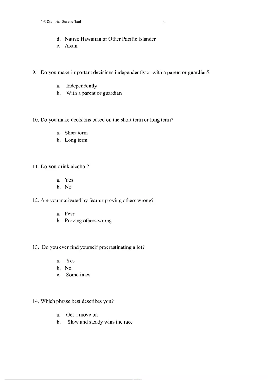 4-3 Qualtrics Survey Tool - Page 3