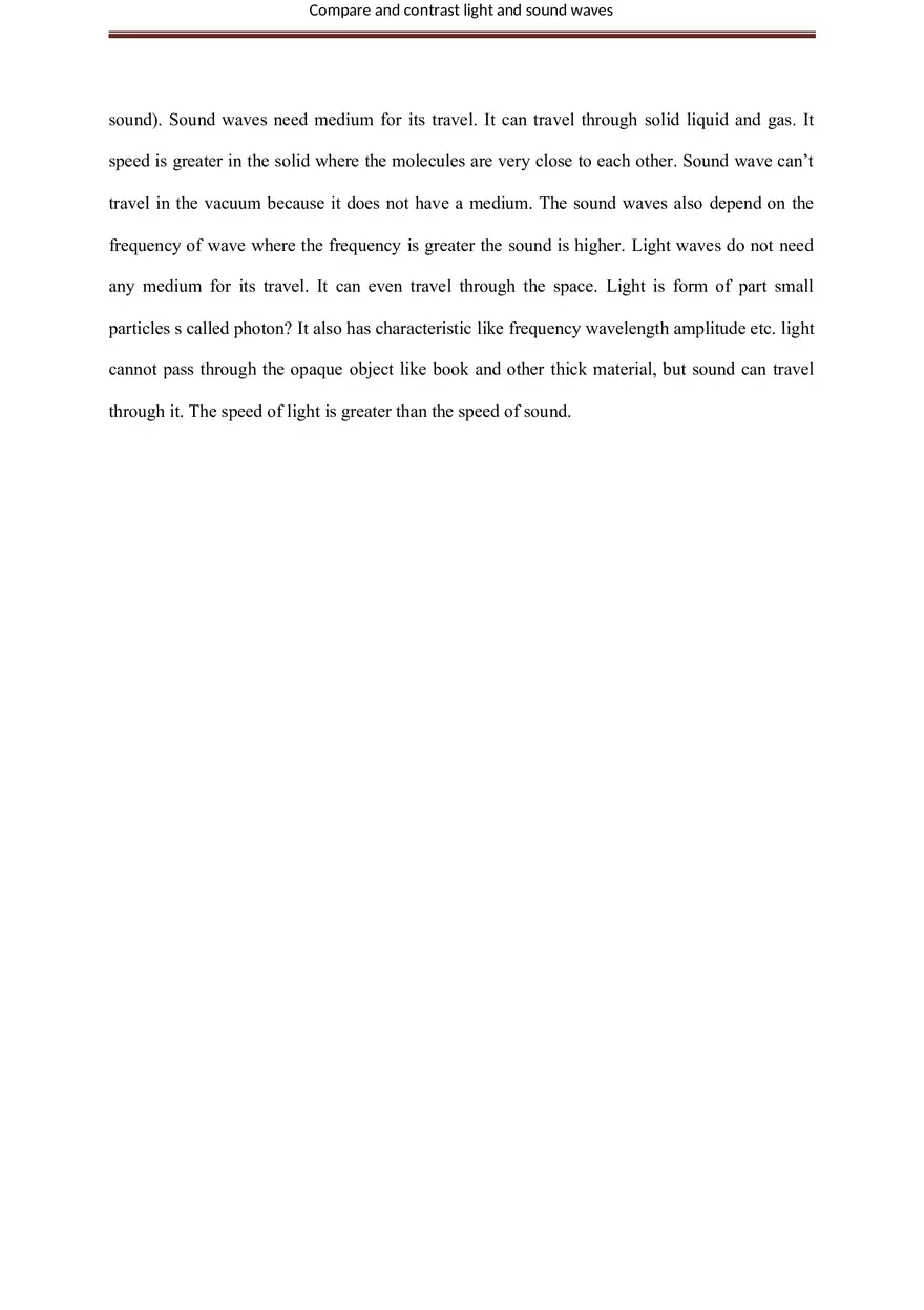 Compare and Contrast Light and Sound Waves - Page 10