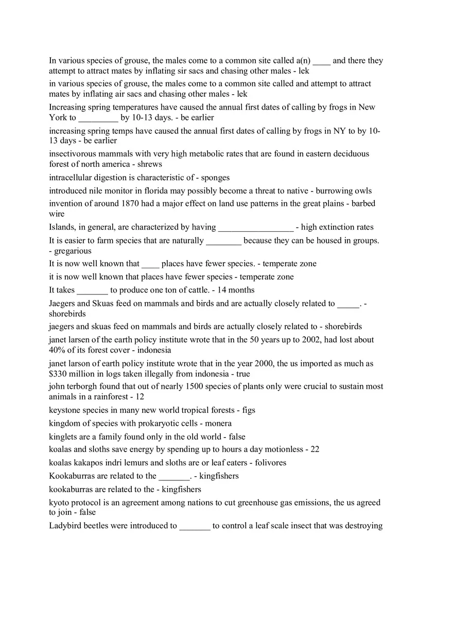 Biology Full Semester Part 3 - Page 1