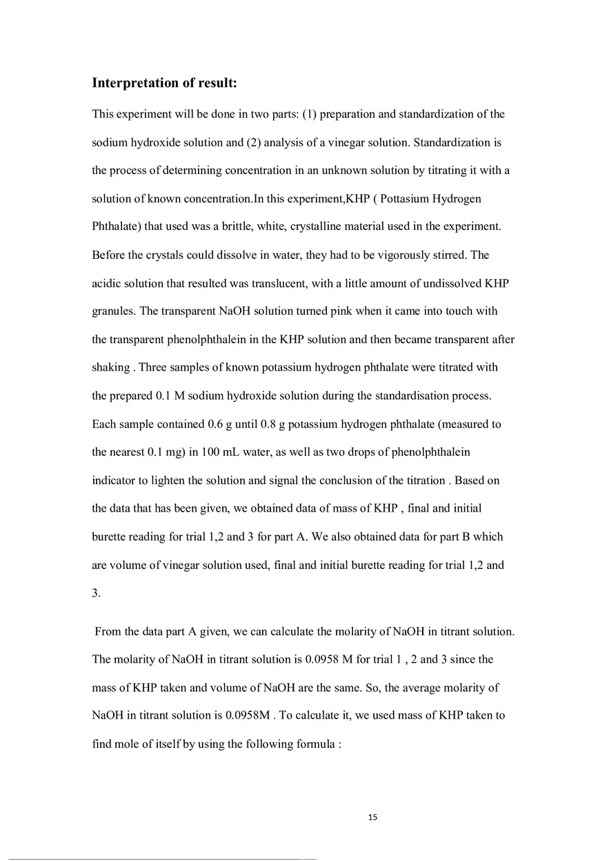 Experiment 1 Acid-Base Titration - Page 7