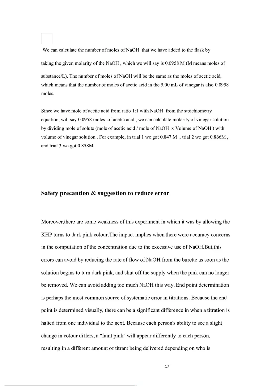 Experiment 1 Acid-Base Titration - Page 9
