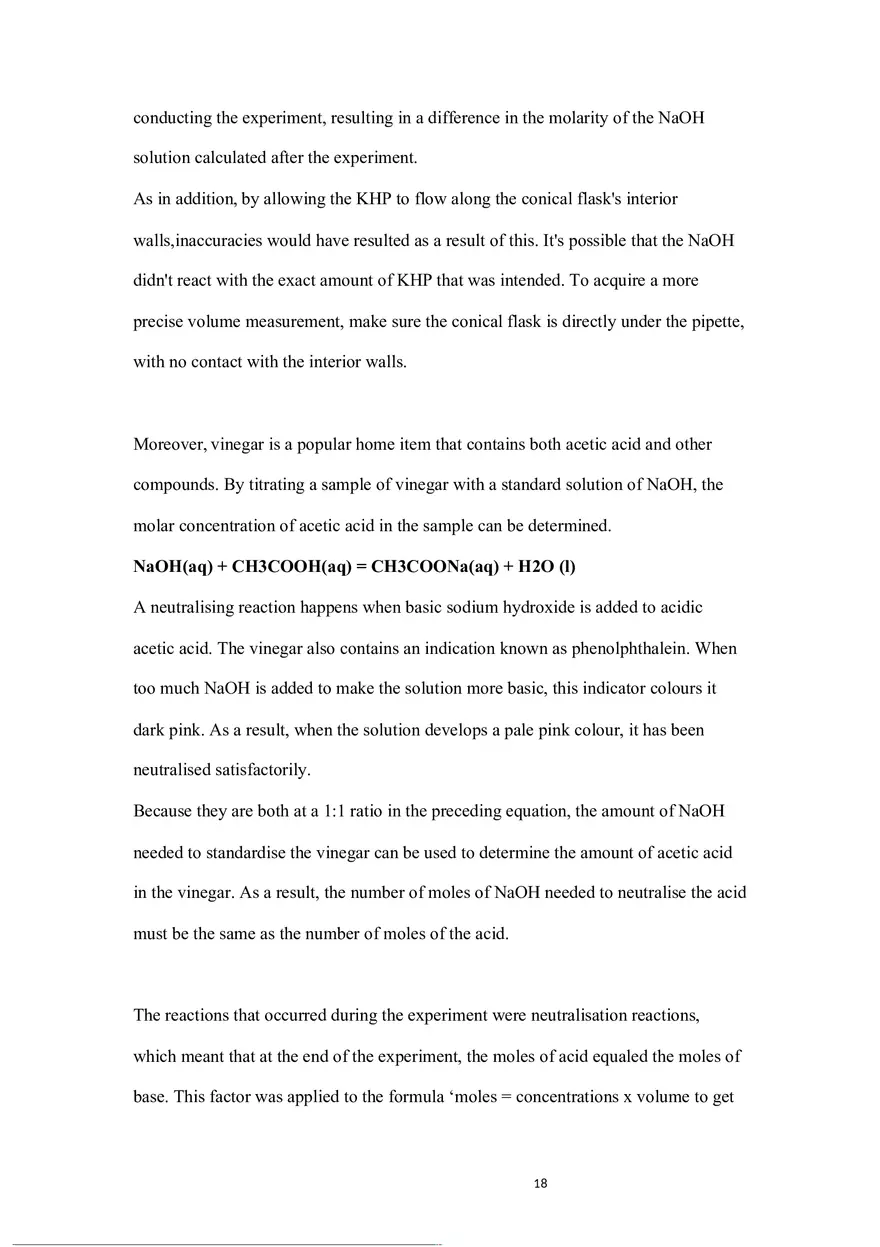 Experiment 1 Acid-Base Titration - Page 10
