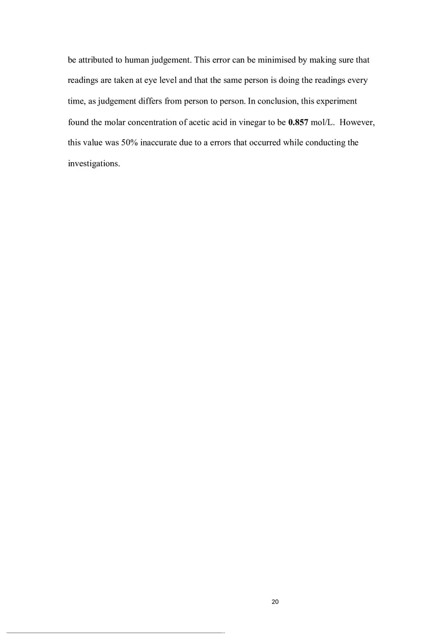 Experiment 1 Acid-Base Titration - Page 12