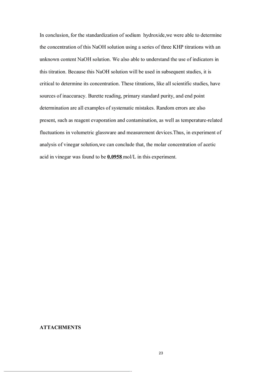 Experiment 1 Acid-Base Titration - Page 16