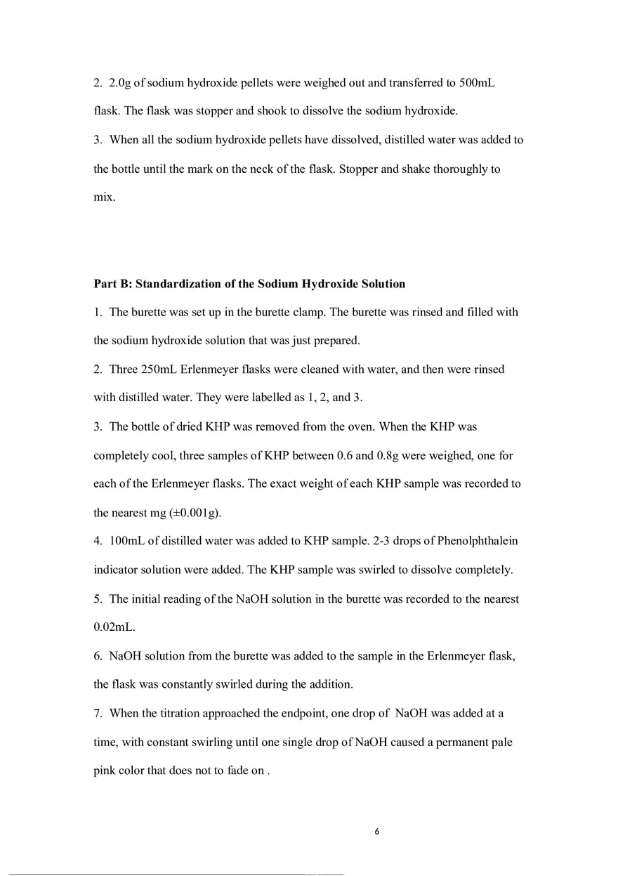 Experiment 1 Acid-Base Titration - Page 21