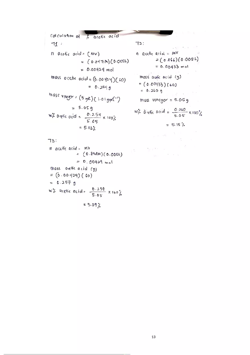 Experiment 1 Acid-Base Titration - Page 5