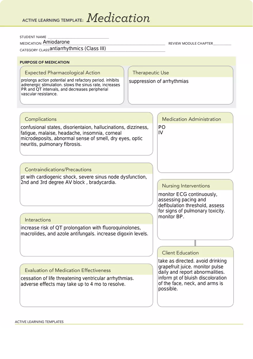 Amiodarone - Page 1