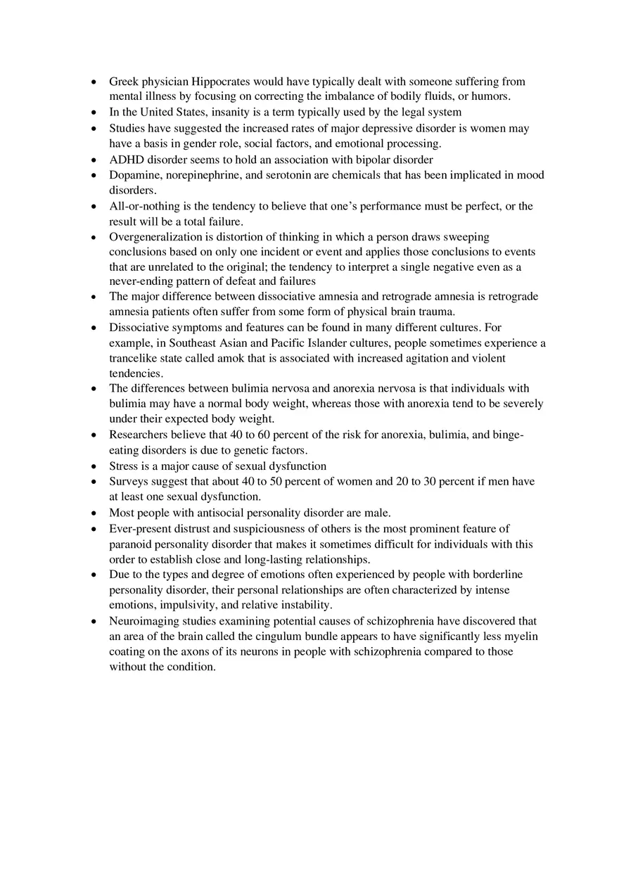 Psychology Chapter 14 Lecture Notes - Page 1