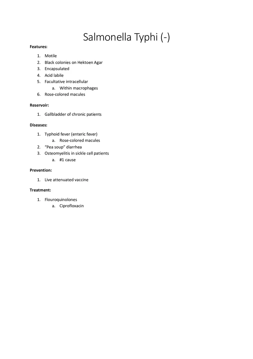 Salmonella Typhi (-) - Page 1