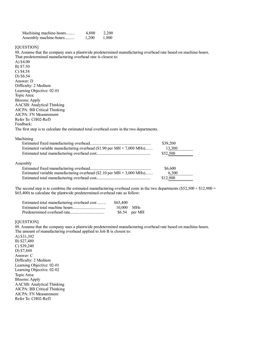 Ch2, Job-Order Costing Calculating Unit Product Costs Part 5 - Page 8