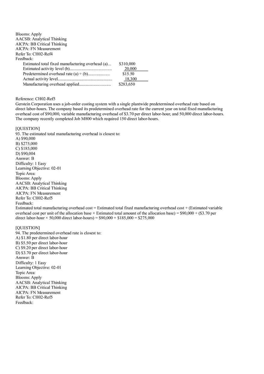 Ch2, Job-Order Costing Calculating Unit Product Costs Part 5 - Page 11