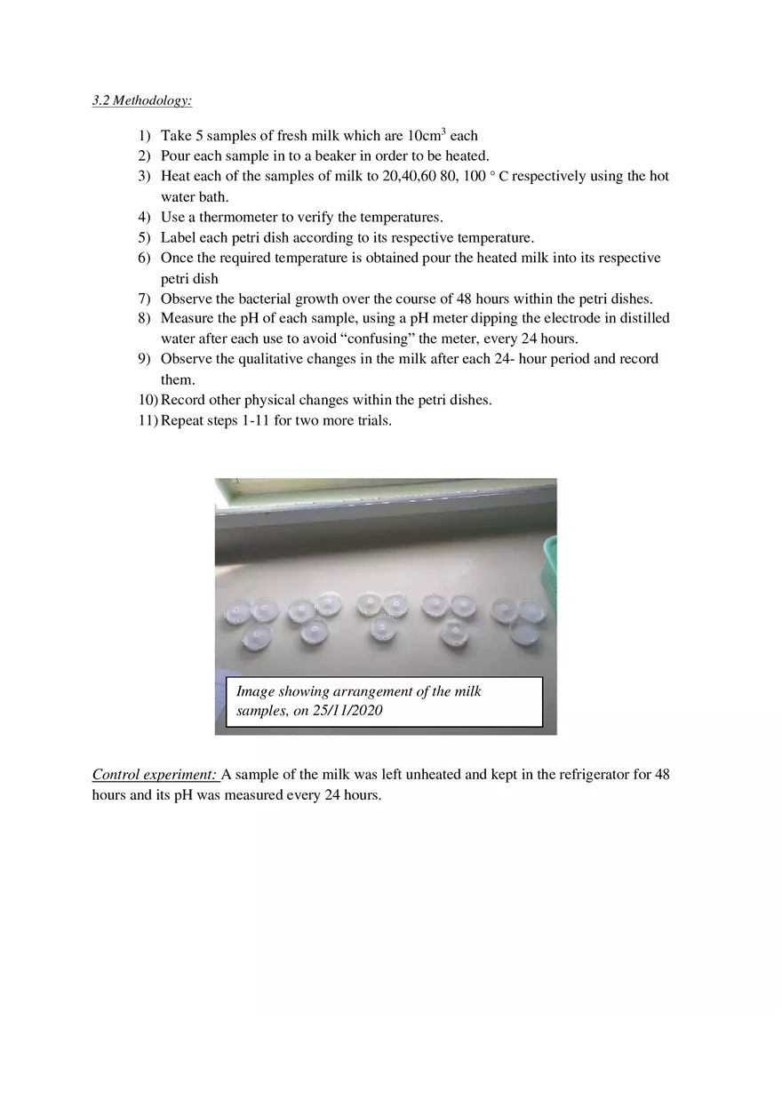 The Effect of Different Temperatures on the Growth of Bacteria in Milk - Page 8