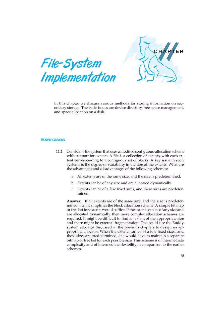 Chapter 11 File-Systems Implementation - Page 1
