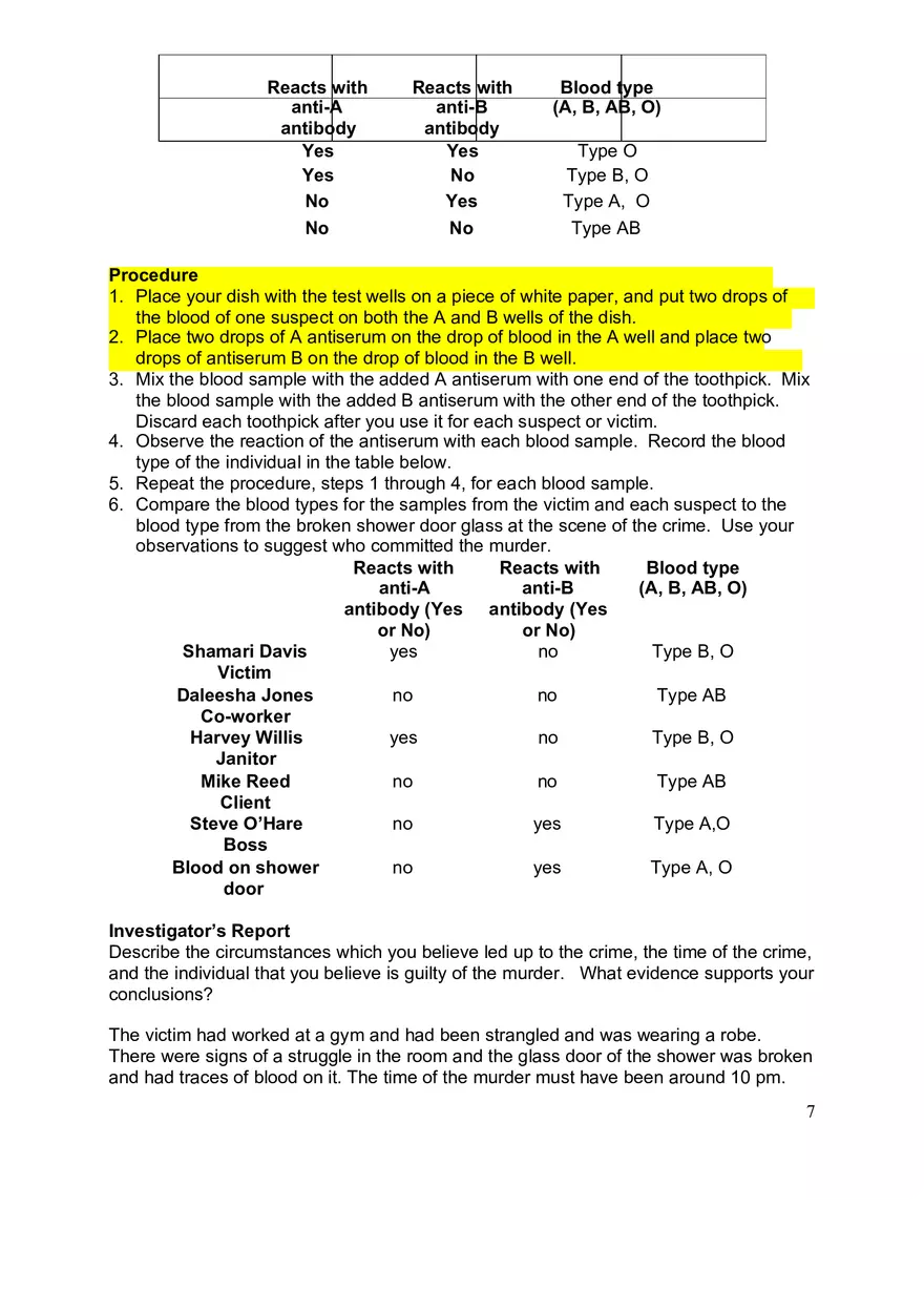 Blood Tests to Identify Babies and Criminals - Page 7
