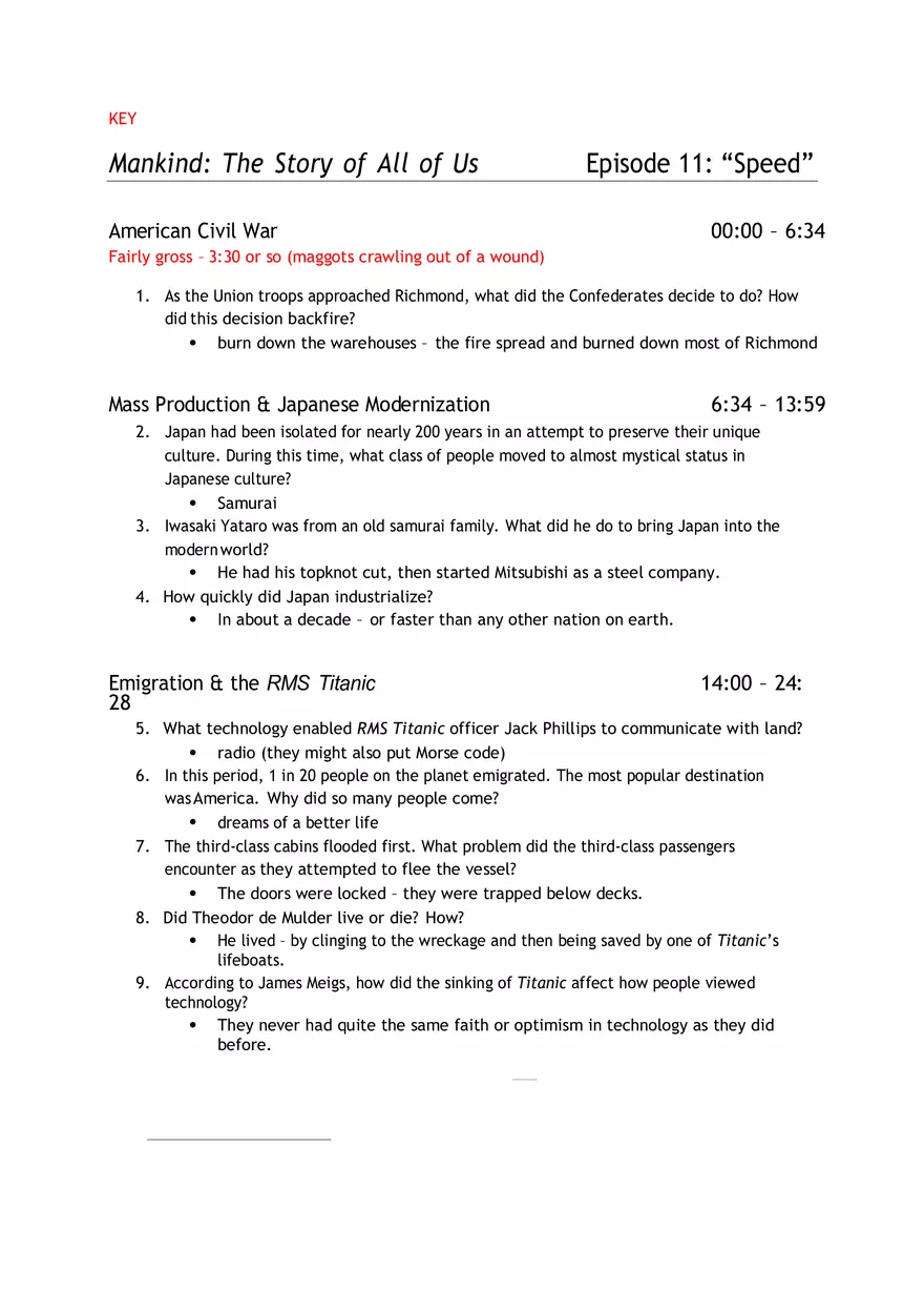 The Story of All of Us Episode 11 Speed - Page 1