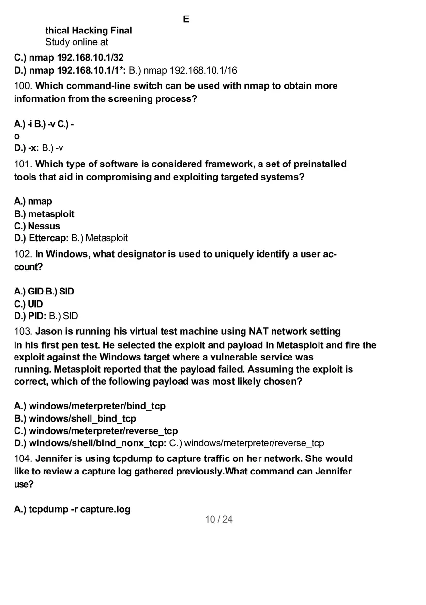 Ethical Hacking Final 2 - Page 24