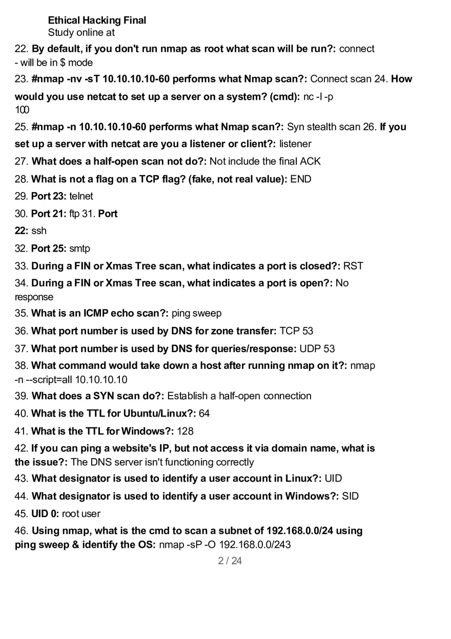 Ethical Hacking Final 2 - Page 2