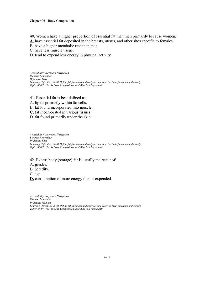Chapter 06 Body Composition Part 2 - Page 1