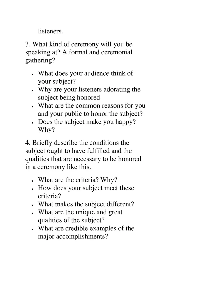 Tribute Speeches - Page 3