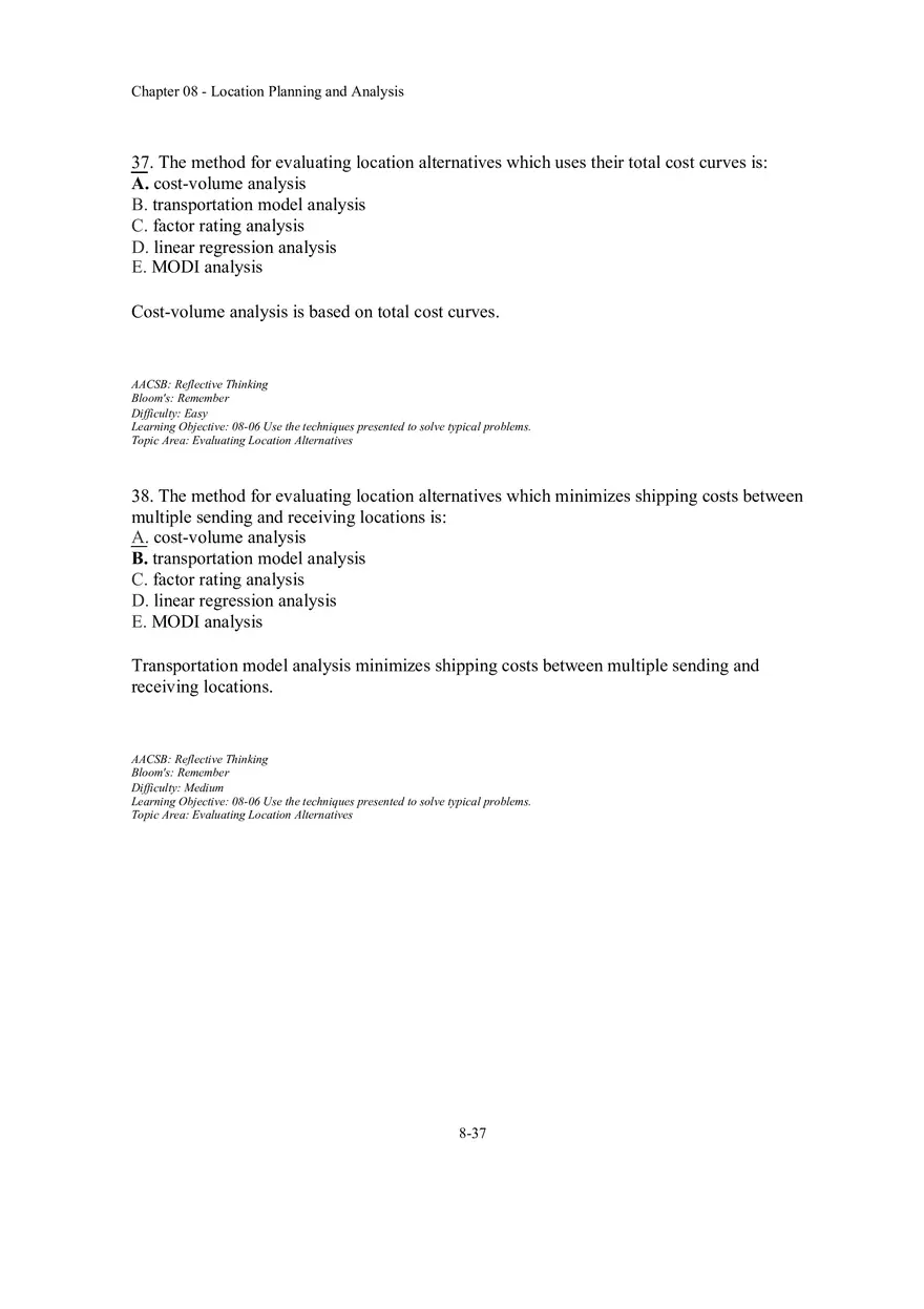 Chapter 08 Location Planning and Analysis Part 2 - Page 7