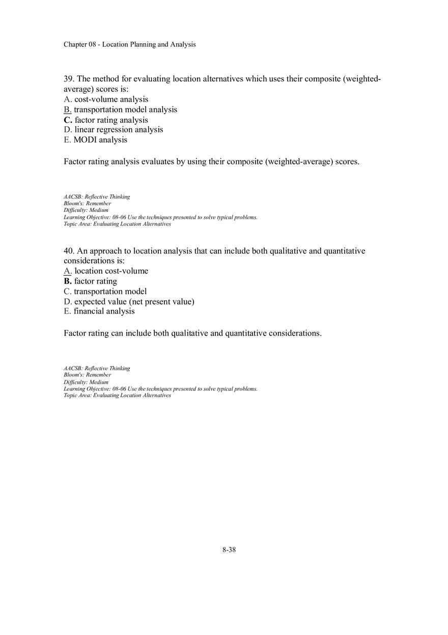 Chapter 08 Location Planning and Analysis Part 2 - Page 8