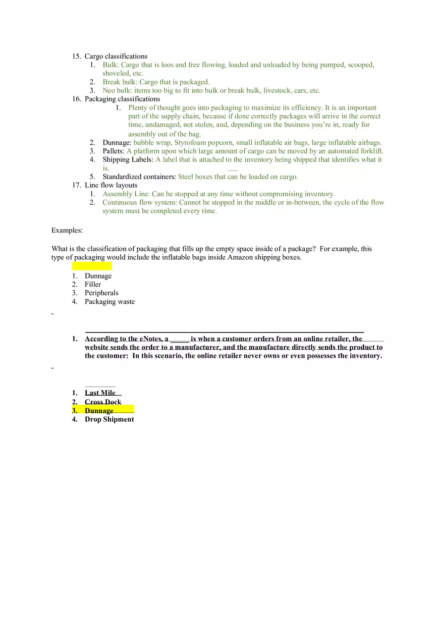 Supply Chain Management Exam 1 Review - Page 4