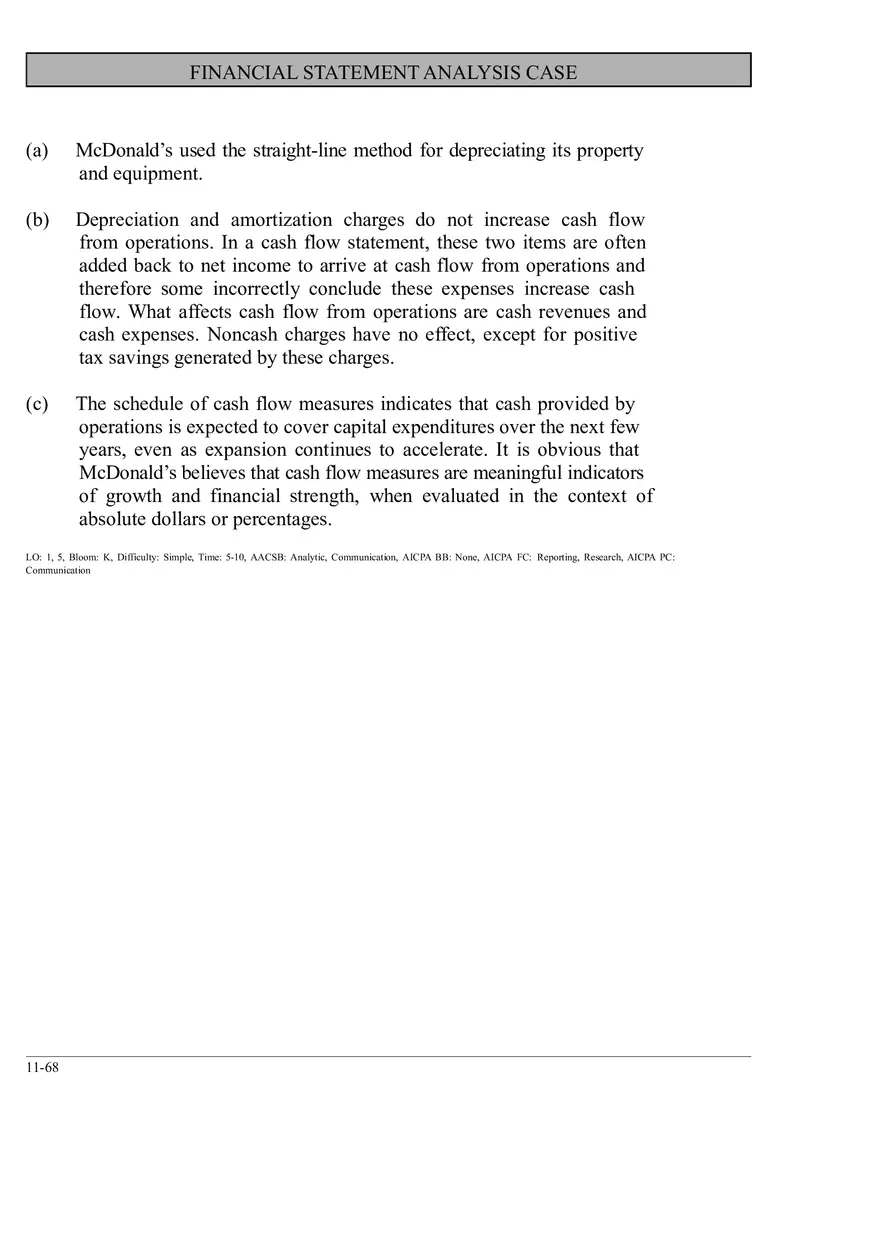 Chapter 11 Financial Statement Analysis Case - Page 1