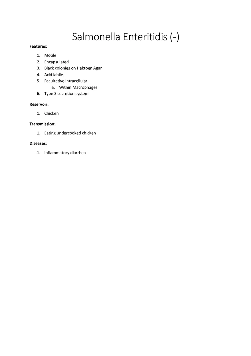 Salmonella Enteritidis (-) - Page 1