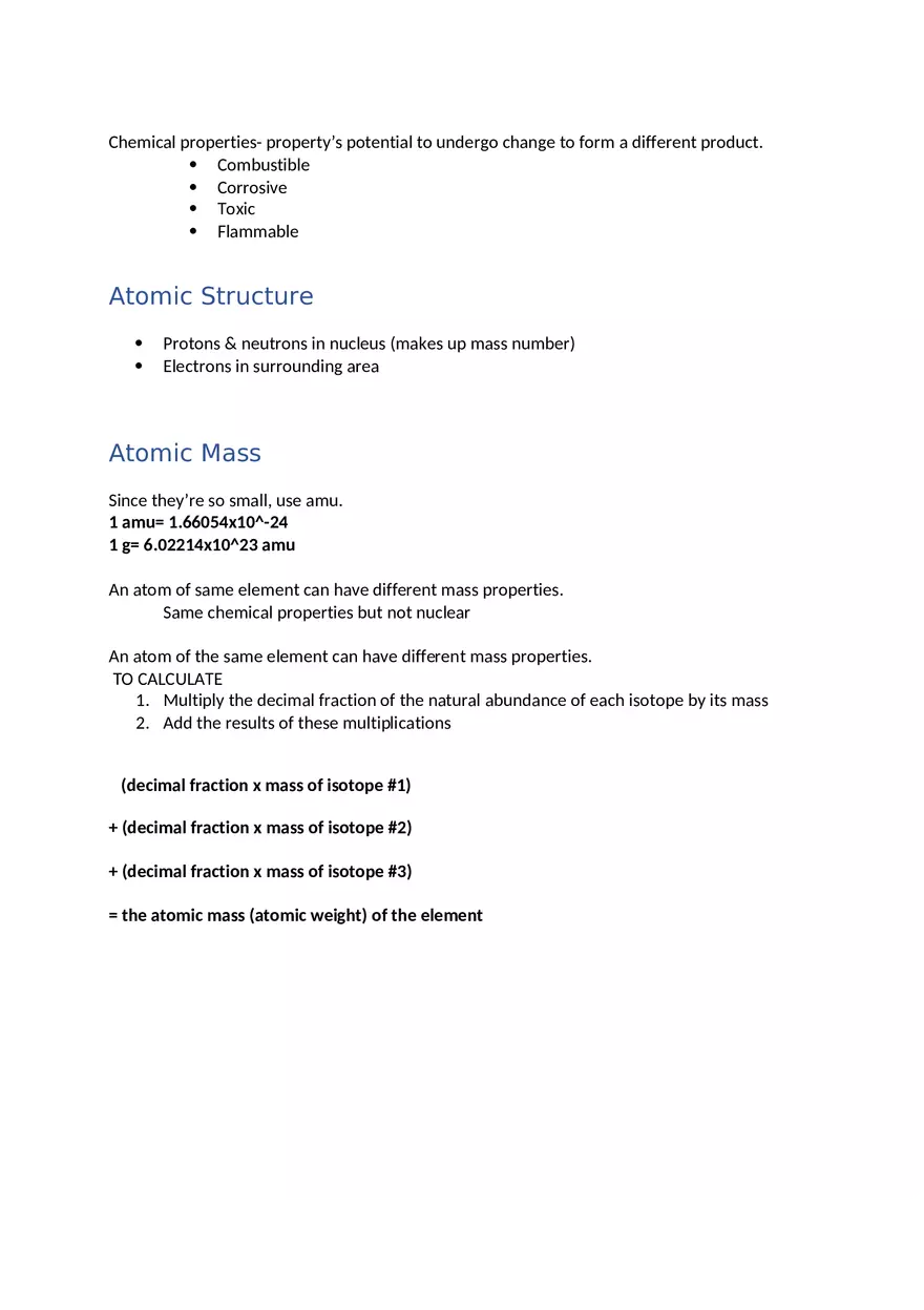 Chemistry Unit 1 - Page 2