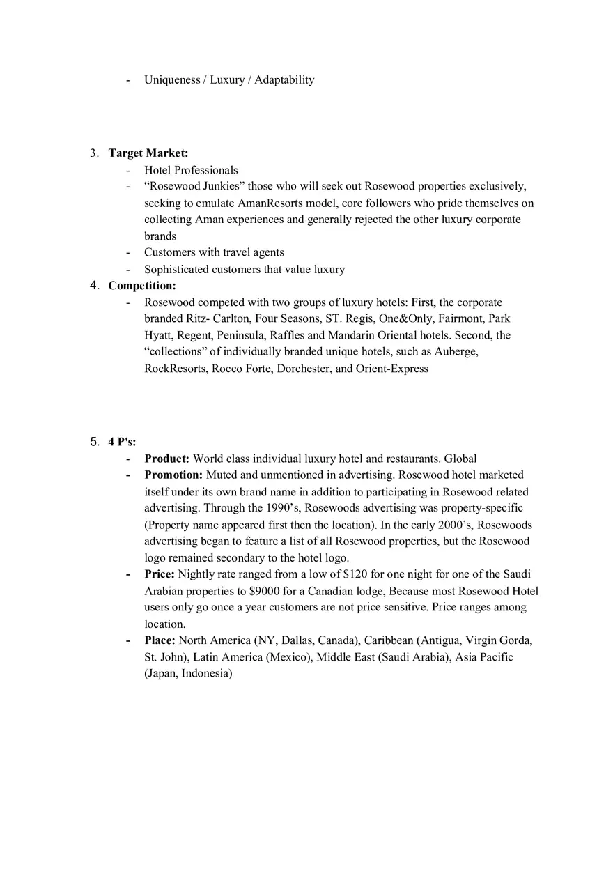 Case Study Rosewood Hotel and Resort - Page 2