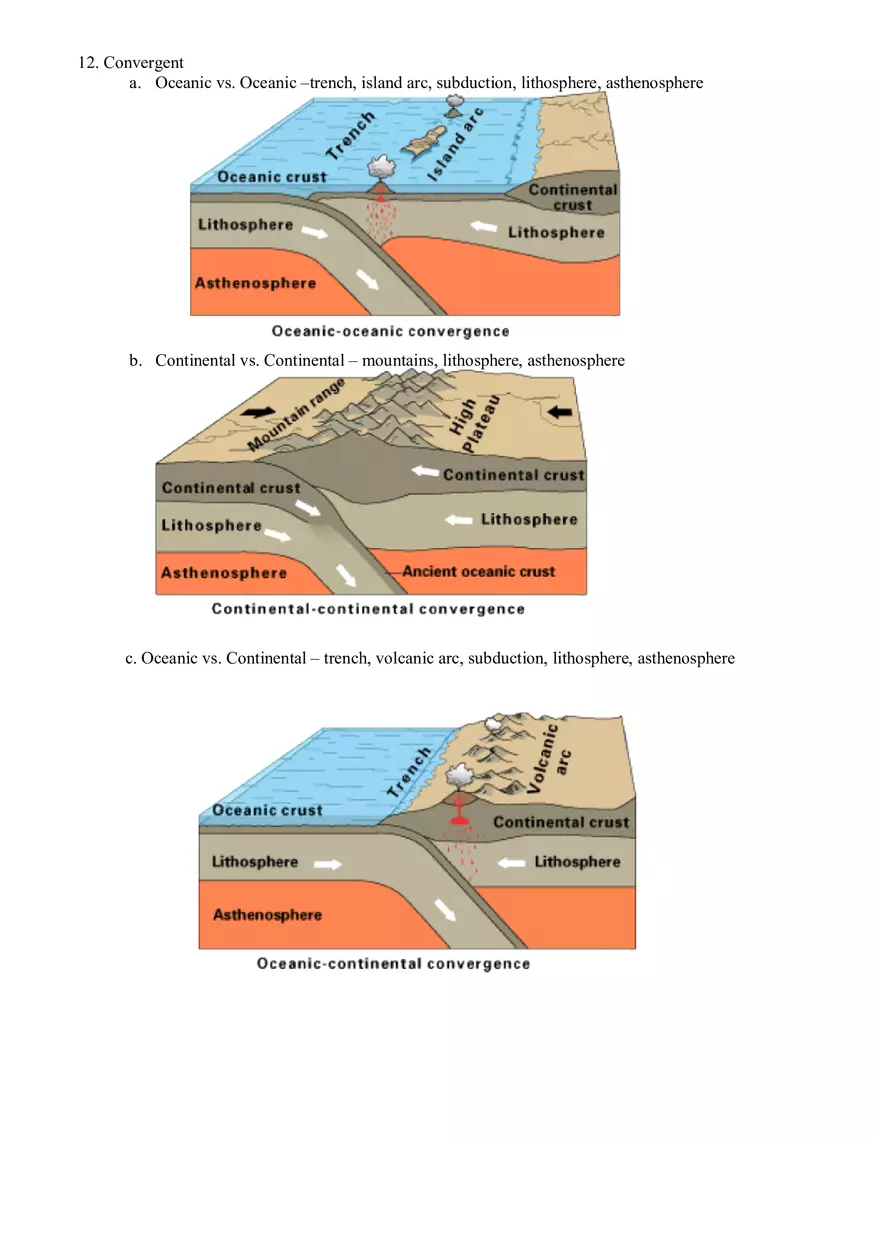 Plate Tectonics Review Worksheet - Page 3